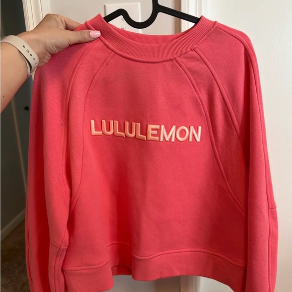 lululemon athletica Sweaters - Lululemon Coral Crewneck Top